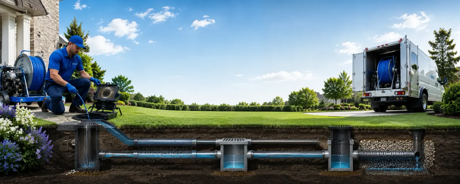 Outdoor drain cleaning information for Scottsville, NY